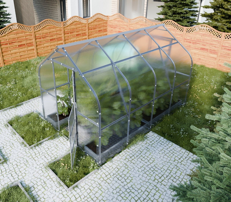 PITCHED ROOF POLYCARBONATE GREENHOUSE